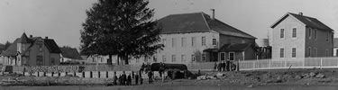 Historic photo of the Russian Bishop's House and Old School